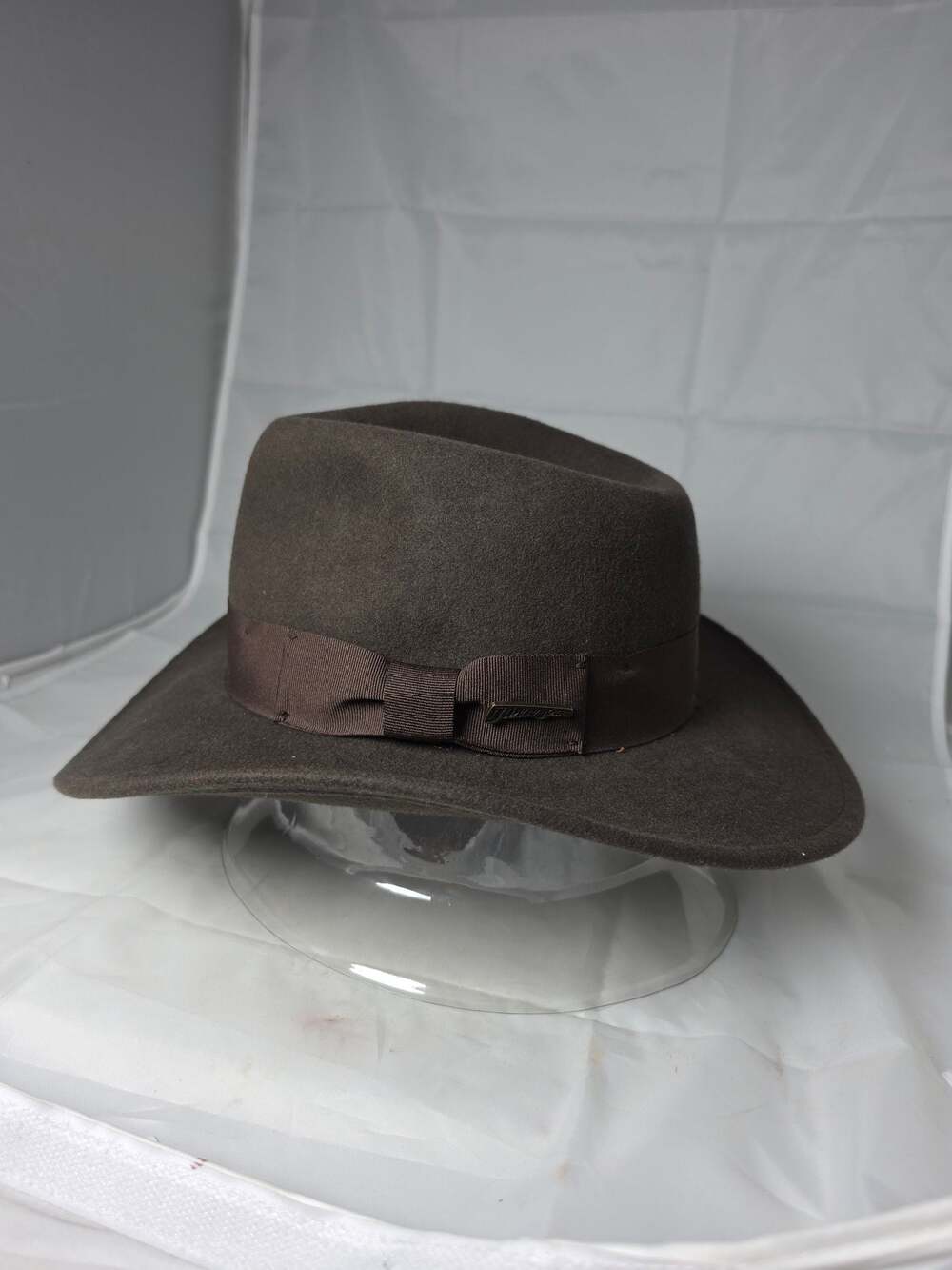 Indiana Jones Collection Wool Felt Fedora Hat with Grosgrain Band